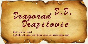 Dragorad Dražilović vizit kartica